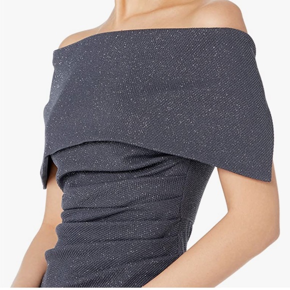 Vince Camuto Sparkle Off the Shoulder Sheath Dress - Picture 5 of 6